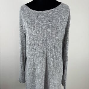 Cato Heather Gray Knit Top